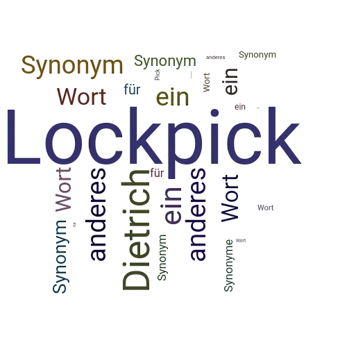Ein anderes Wort für Lockpick - Synonym Lockpick