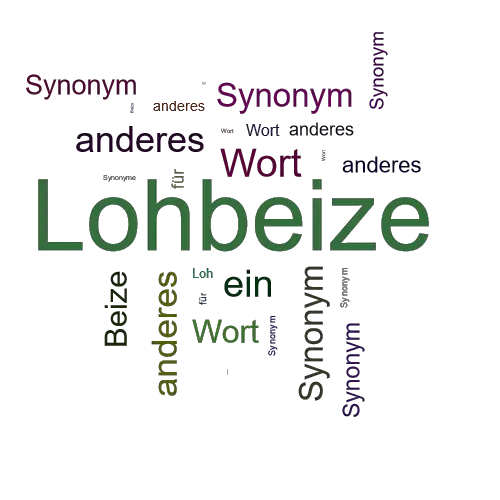 Ein anderes Wort für Lohbeize - Synonym Lohbeize