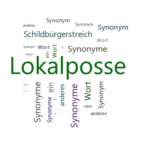 Ein anderes Wort für Lokalposse - Synonym Lokalposse