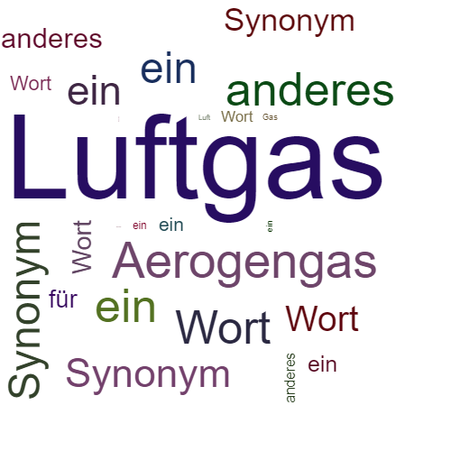 Ein anderes Wort für Luftgas - Synonym Luftgas