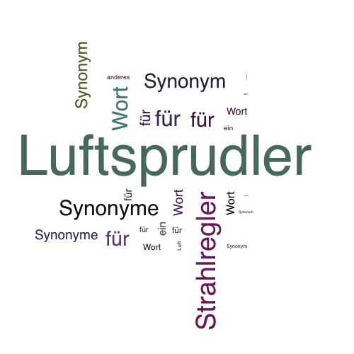 Ein anderes Wort für Luftsprudler - Synonym Luftsprudler