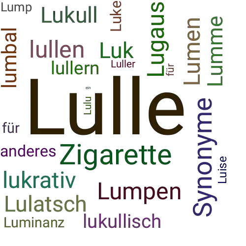 Ein anderes Wort für Lulle - Synonym Lulle