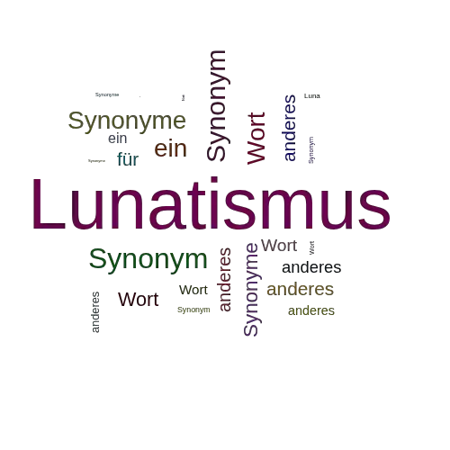Ein anderes Wort für Lunatismus - Synonym Lunatismus