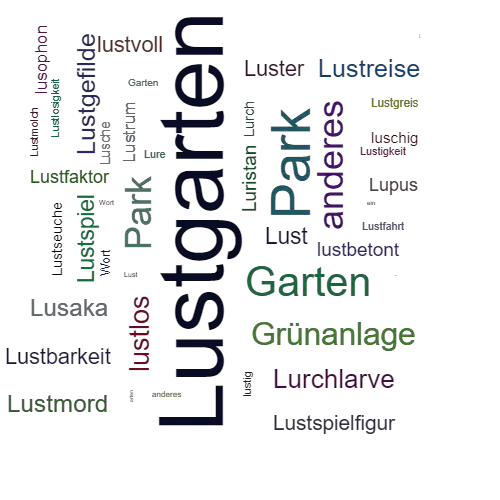 Ein anderes Wort für Lustgarten - Synonym Lustgarten