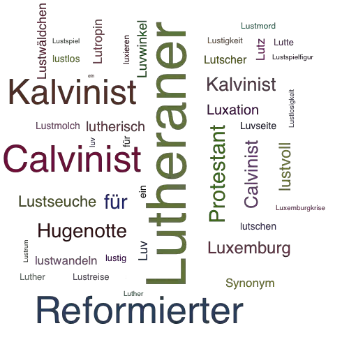Ein anderes Wort für Lutheraner - Synonym Lutheraner