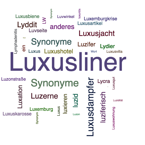Ein anderes Wort für Luxusliner - Synonym Luxusliner