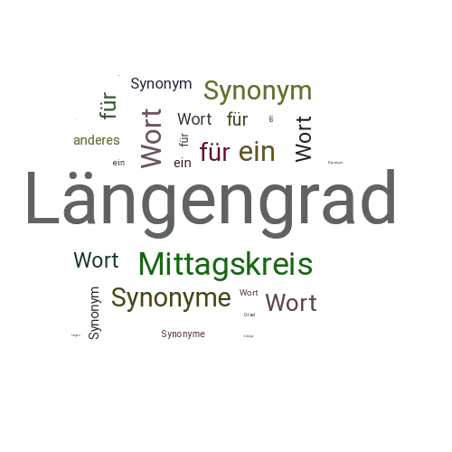 Ein anderes Wort für Längengrad - Synonym Längengrad