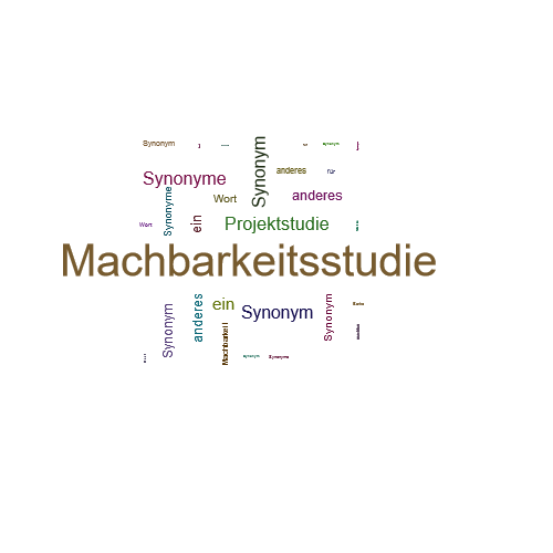 Ein anderes Wort für Machbarkeitsstudie - Synonym Machbarkeitsstudie