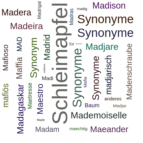 Ein anderes Wort für Madjobaum - Synonym Madjobaum