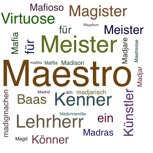 Ein anderes Wort für Maestro - Synonym Maestro