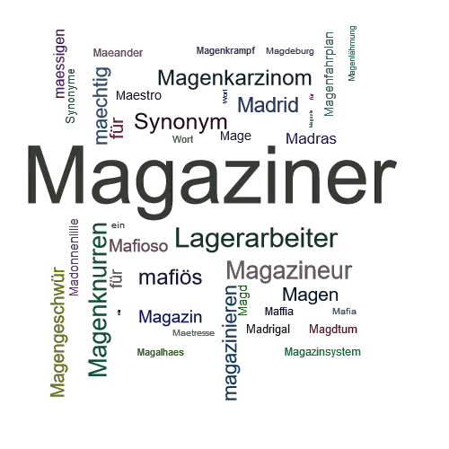 Ein anderes Wort für Magaziner - Synonym Magaziner