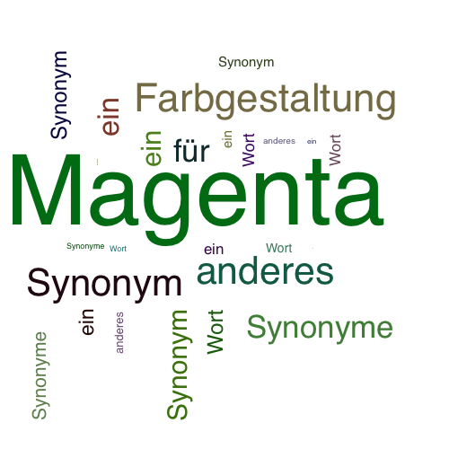 Ein anderes Wort für Magenta - Synonym Magenta