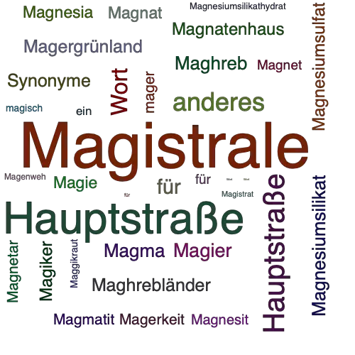 Ein anderes Wort für Magistrale - Synonym Magistrale