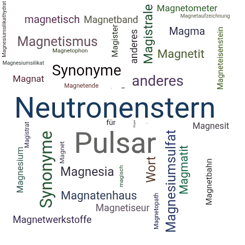 Ein anderes Wort für Magnetar - Synonym Magnetar