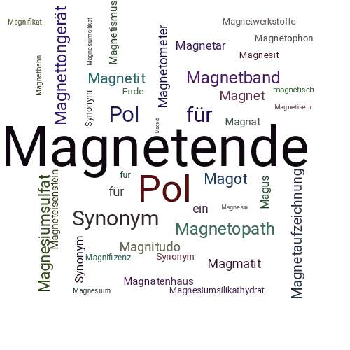 Ein anderes Wort für Magnetende - Synonym Magnetende