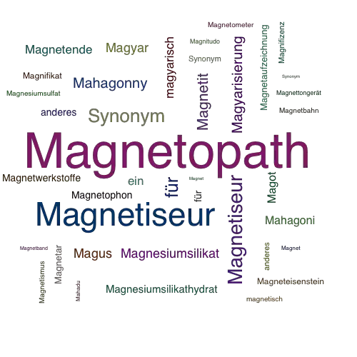Ein anderes Wort für Magnetopath - Synonym Magnetopath