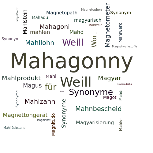 Ein anderes Wort für Mahagonny - Synonym Mahagonny