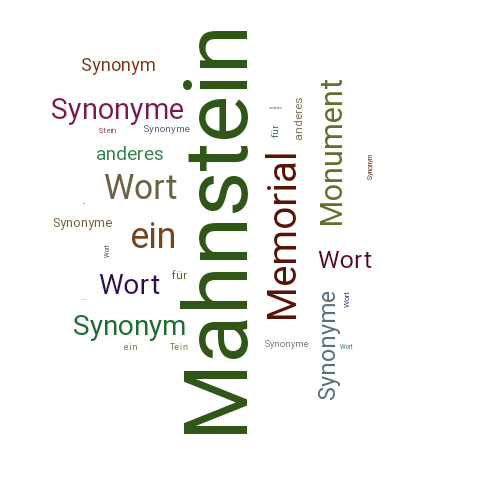Ein anderes Wort für Mahnstein - Synonym Mahnstein