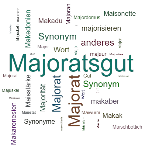 Ein anderes Wort für Majoratsgut - Synonym Majoratsgut