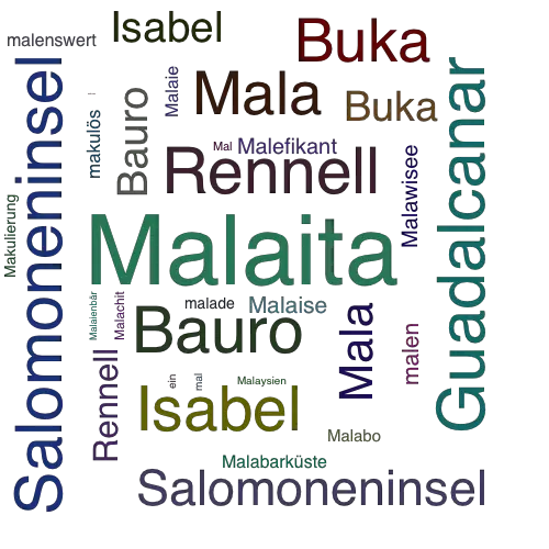 Ein anderes Wort für Malaita - Synonym Malaita