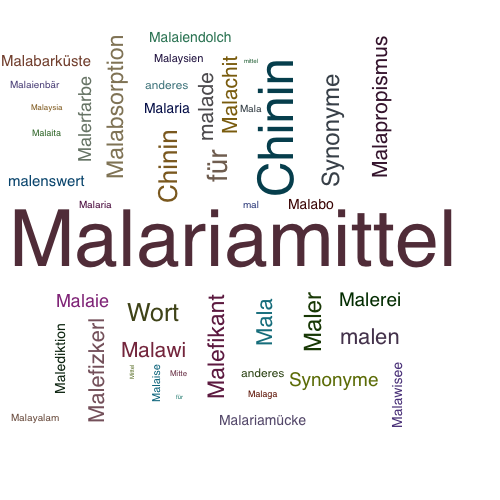 Ein anderes Wort für Malariamittel - Synonym Malariamittel