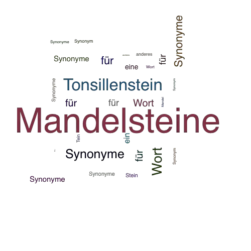 Ein anderes Wort für Mandelsteine - Synonym Mandelsteine