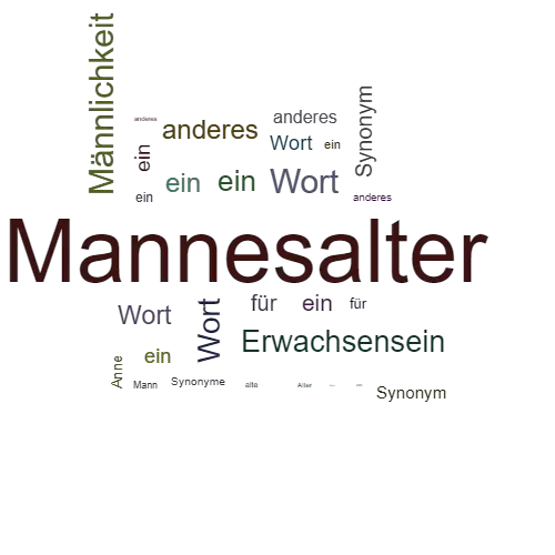 Ein anderes Wort für Mannesalter - Synonym Mannesalter