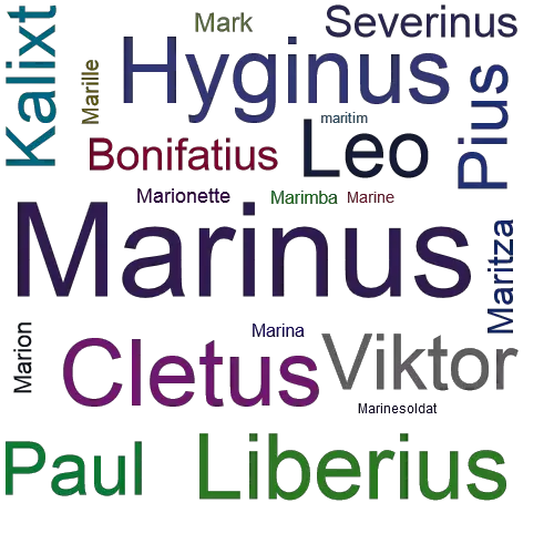 Ein anderes Wort für Marinus - Synonym Marinus