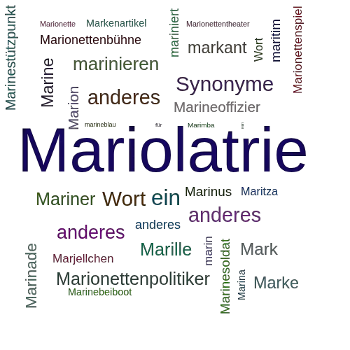 Ein anderes Wort für Mariolatrie - Synonym Mariolatrie