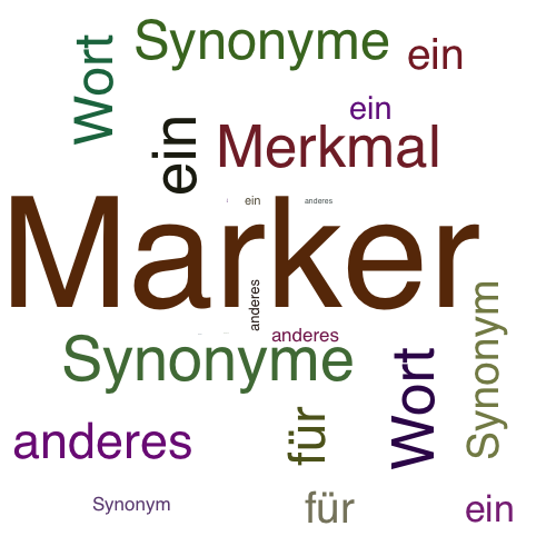 Ein anderes Wort für Marker - Synonym Marker