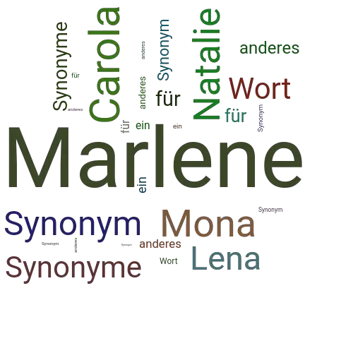 Ein anderes Wort für Marlene - Synonym Marlene