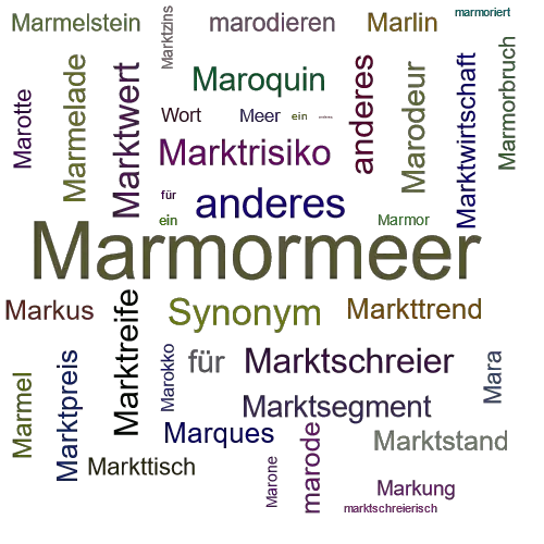 Ein anderes Wort für Marmarameer - Synonym Marmarameer