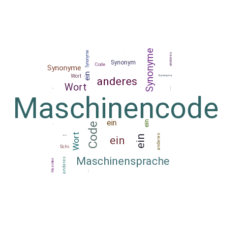 Ein anderes Wort für Maschinencode - Synonym Maschinencode
