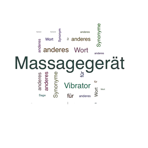 Ein anderes Wort für Massagegerät - Synonym Massagegerät