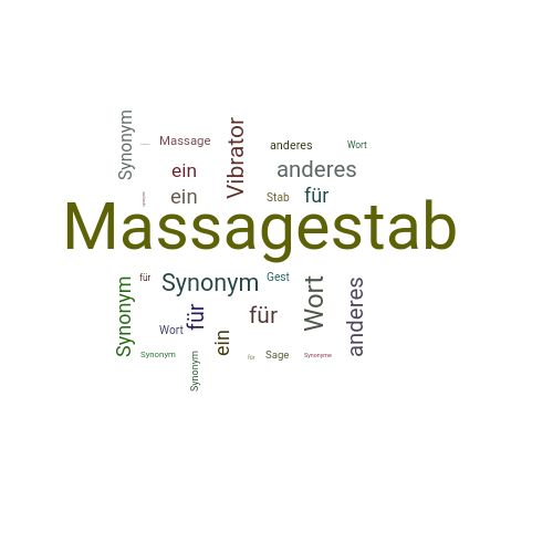 Ein anderes Wort für Massagestab - Synonym Massagestab