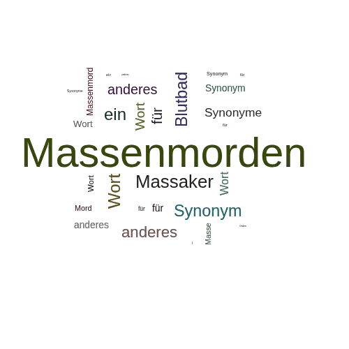 Ein anderes Wort für Massenmorden - Synonym Massenmorden