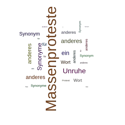 Ein anderes Wort für Massenproteste - Synonym Massenproteste