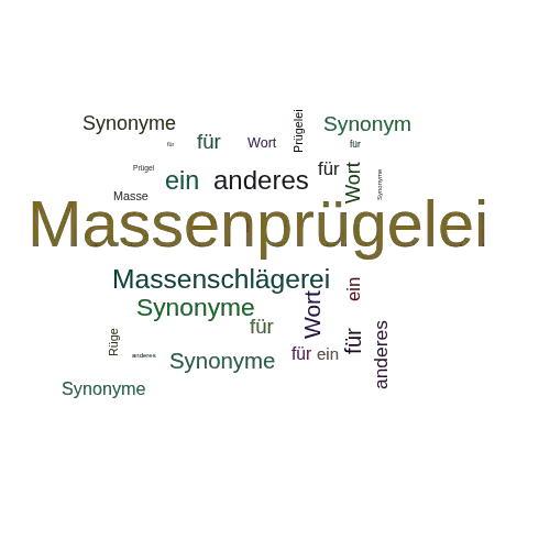 Ein anderes Wort für Massenprügelei - Synonym Massenprügelei