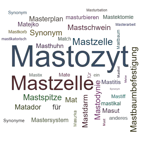 Ein anderes Wort für Mastozyt - Synonym Mastozyt