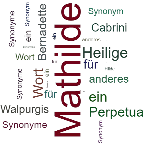 Ein anderes Wort für Mathilde - Synonym Mathilde