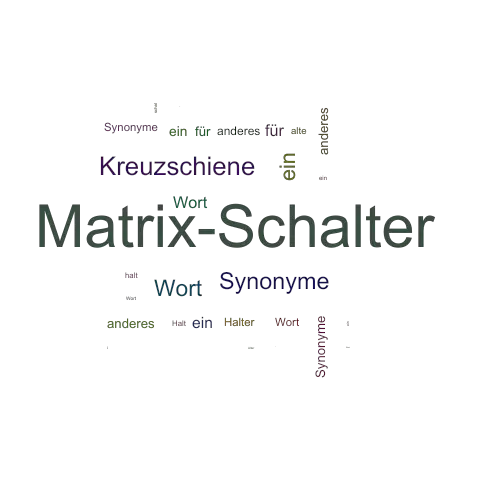 Ein anderes Wort für Matrix-Schalter - Synonym Matrix-Schalter