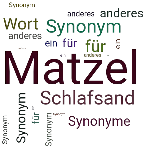 Ein anderes Wort für Matzel - Synonym Matzel