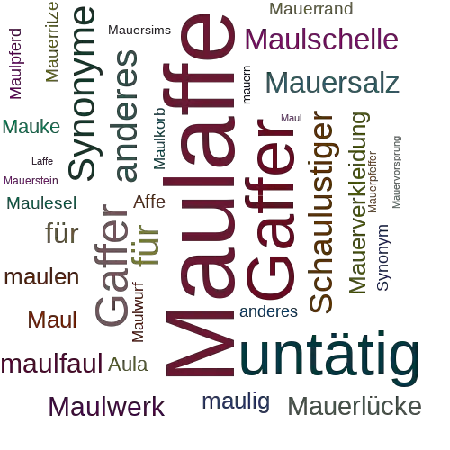 Ein anderes Wort für Maulaffe - Synonym Maulaffe