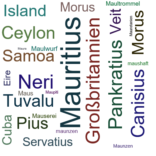 Ein anderes Wort für Mauritius - Synonym Mauritius