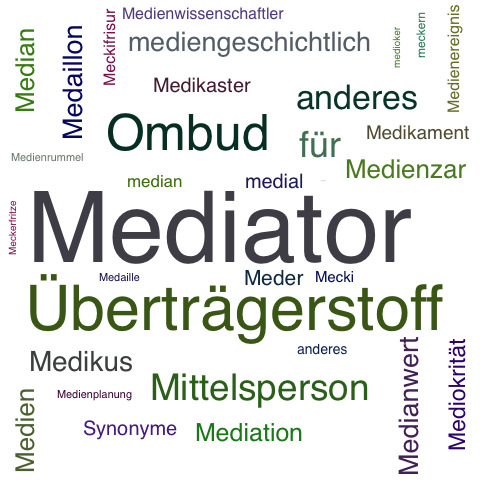 Ein anderes Wort für Mediator - Synonym Mediator