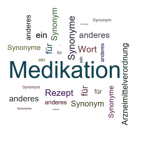 Ein anderes Wort für Medikation - Synonym Medikation