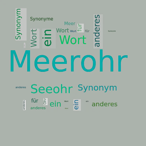 Ein anderes Wort für Meerohr - Synonym Meerohr