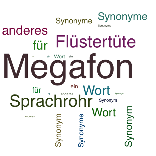 Ein anderes Wort für Megafon - Synonym Megafon
