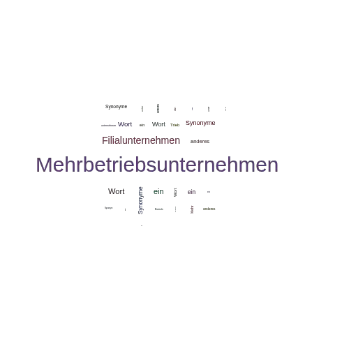 Ein anderes Wort für Mehrbetriebsunternehmen - Synonym Mehrbetriebsunternehmen