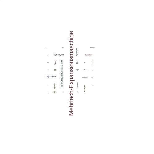 Ein anderes Wort für Mehrfach-Expansionsmaschine - Synonym Mehrfach-Expansionsmaschine